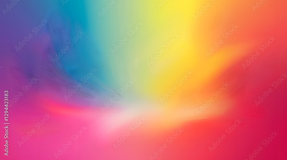 Smooth flowing rainbow gradient background with a soft glowing effect creating a minimalistic yet striking visual that symbolizes the unity diversity and of the LGBTQ identity and community