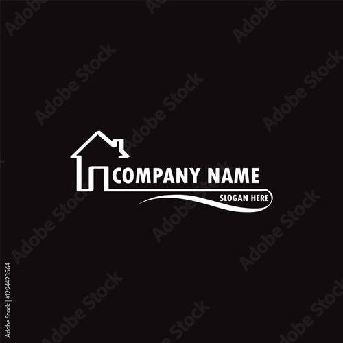 Abstract real estate agent logo icon vector design. Rent, sale of real estate vector logo, House cleaning, home security, real estate auction. Vector building logo concept.