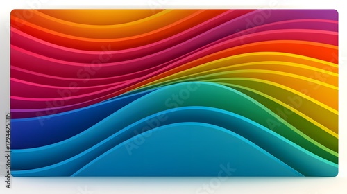 Obraz na płótnie Vibrant abstract background with smooth rainbow gradient stripes modern and dynamic design symbolizing LGBTQ pride inclusivity and diversity in a bold and colorful composition w salonie