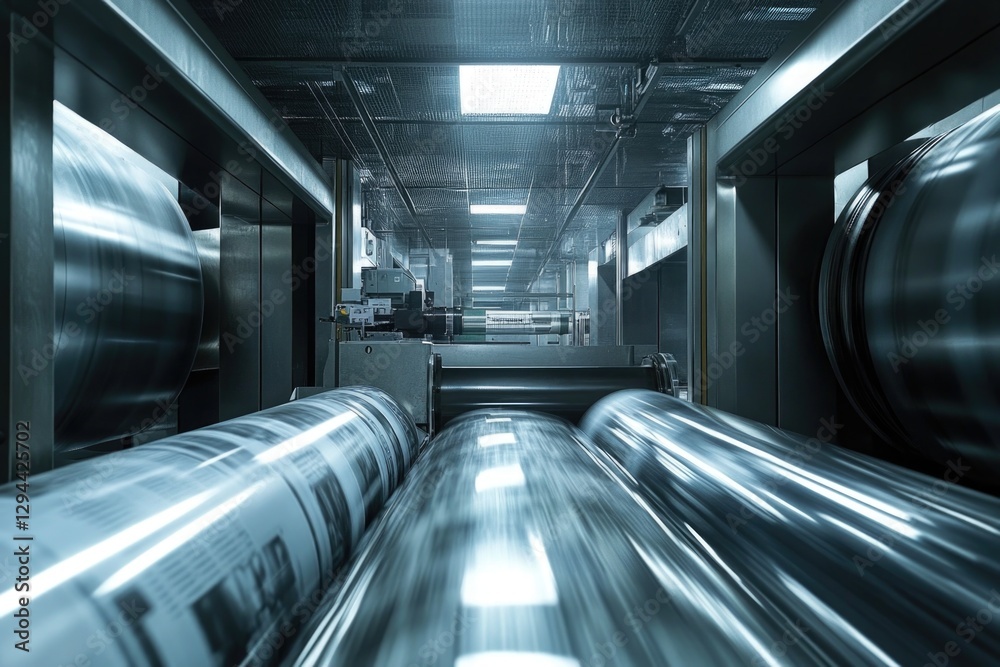 Fototapeta premium Industrial pipes in factory