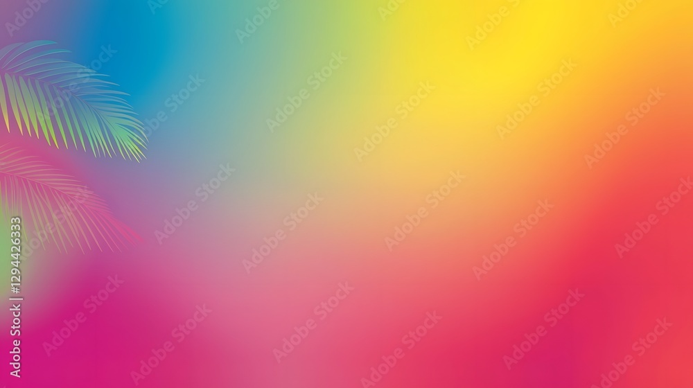 Vibrant and Dynamic Pride Themed Rainbow Gradient Banner with Clean Design Perfect for Events Social Media and Promotional Materials