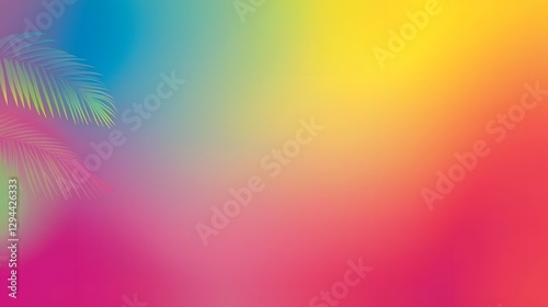 Obraz na płótnie Vibrant and Dynamic Pride Themed Rainbow Gradient Banner with Clean Design Perfect for Events Social Media and Promotional Materials w salonie