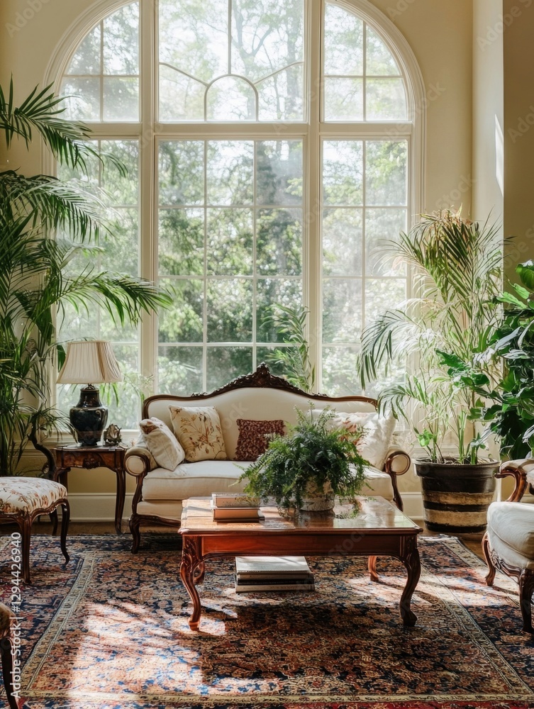 Obraz premium Living Room Furniture and Window