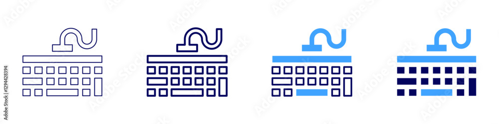 Keyboard replacement keycaps icon in 4 different styles. Thin Line, Line, Bold Line, Duotone. Duotone style. Editable stroke Keyboard replacement keycaps icon in 4 different styles. Thin Line, Line, Bold Line, Duotone. Duotone style. Editable stroke