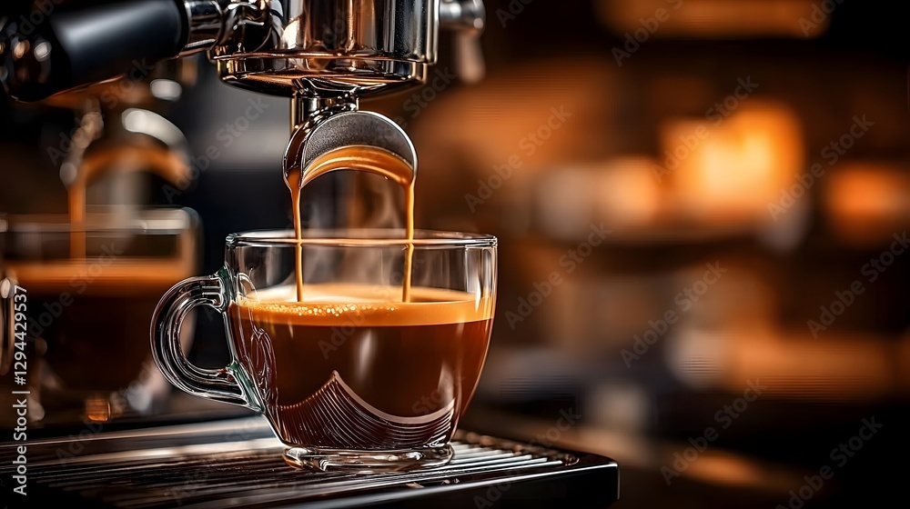 Aromatic steam rises from a freshly brewed rich dark coffee poured into a modern ceramic mug creating the perfect morning energy boost