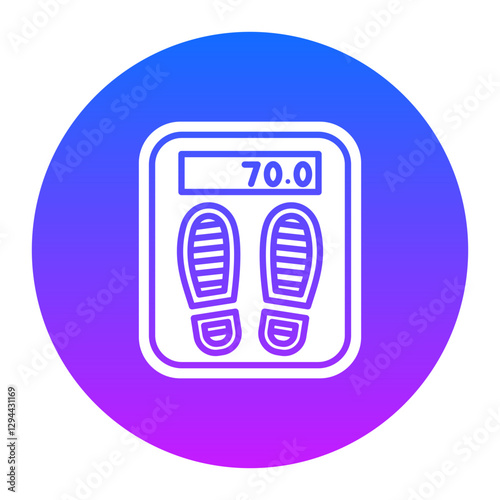 Electronic Weight Scale Icon