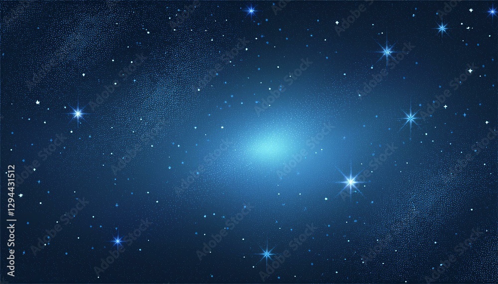 Fototapeta premium abstract of cosmos illustration night sky cosmic galaxy background with nebula stardust and bright light shining stars dark blue color of universe background for your design
