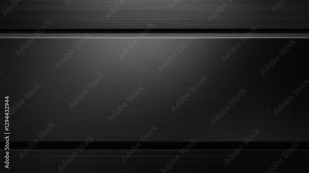Smooth Black Metal Panel with Subtle Texture and Reflections Smooth Black Metal Panel with Subtle Texture and Reflections