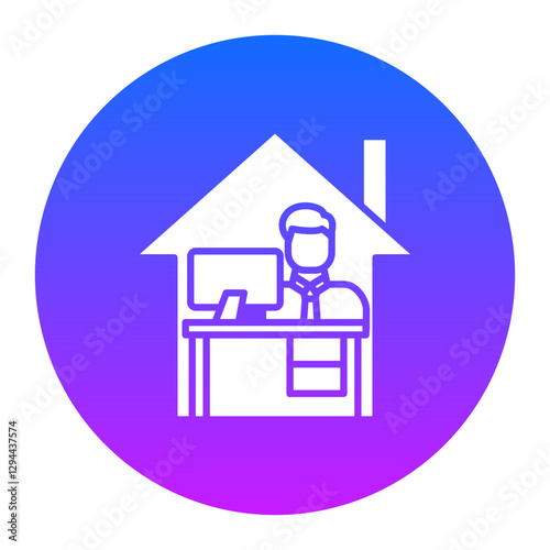 Working at Home Icon
