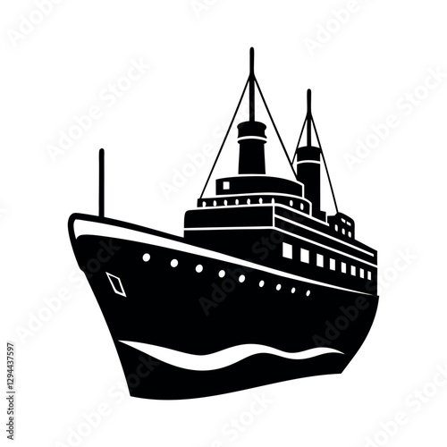Icebreaker Ship Graphic for Digital Art