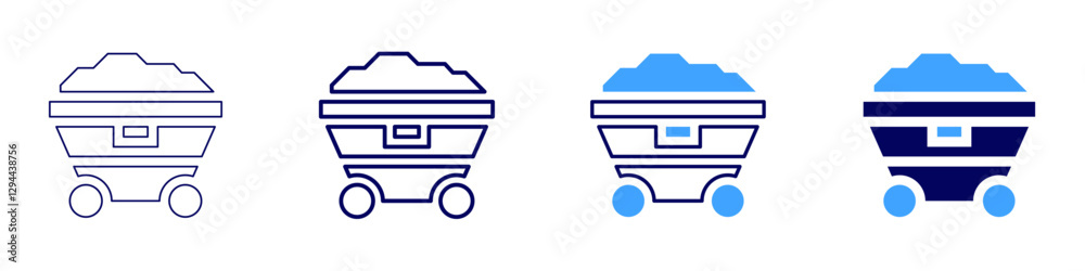 Trolley wheels replacement icon in 4 different styles. Thin Line, Line, Bold Line, Duotone. Duotone style. Editable stroke Trolley wheels replacement icon in 4 different styles. Thin Line, Line, Bold Line, Duotone. Duotone style. Editable stroke