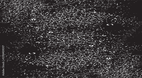 Dark grunge urban texture vector. Distressed overlay texture. Grunge background. Abstract obvious dark worn textured effect. Vector Illustration. Black isolated on white. EPS10.