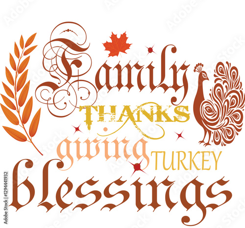Family thanks giving blessings