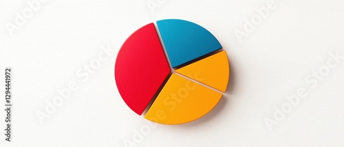 Free Download White Background Infographics concept. Colorful Pie Chart Infographic on White Background - GFXLoad