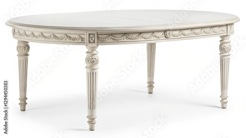 round table isolated on white