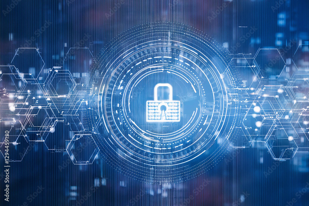 Obraz premium inteligencia artificial, ciberseguridad, datos, redes, inalámbrico, telecomunicaciones, protección, internet, IA