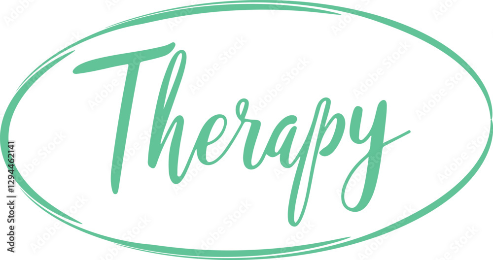 Obraz premium Therapy illustration elegant text