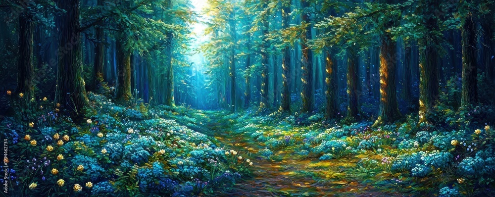 Fototapeta premium Captivating background perfect for fantasy-themed projects or visual storytelling.