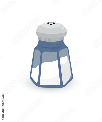 Glass salt shaker stock illustration