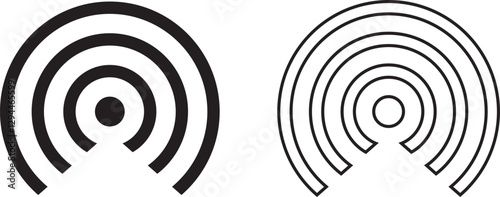 Hotspot icon set. Wireless symbol collection. Internet sign.