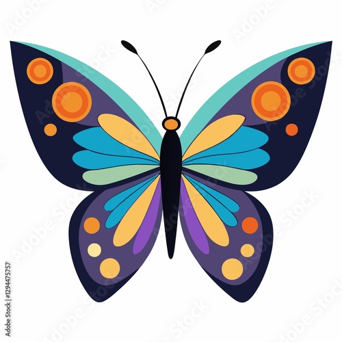butterfly on white background