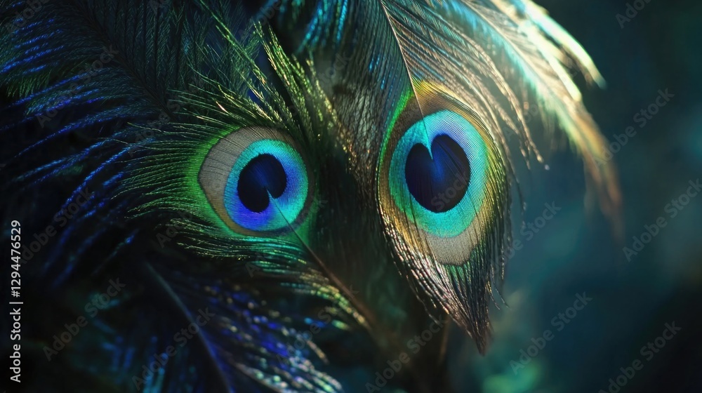 Obraz premium Peacock Eye Close Up