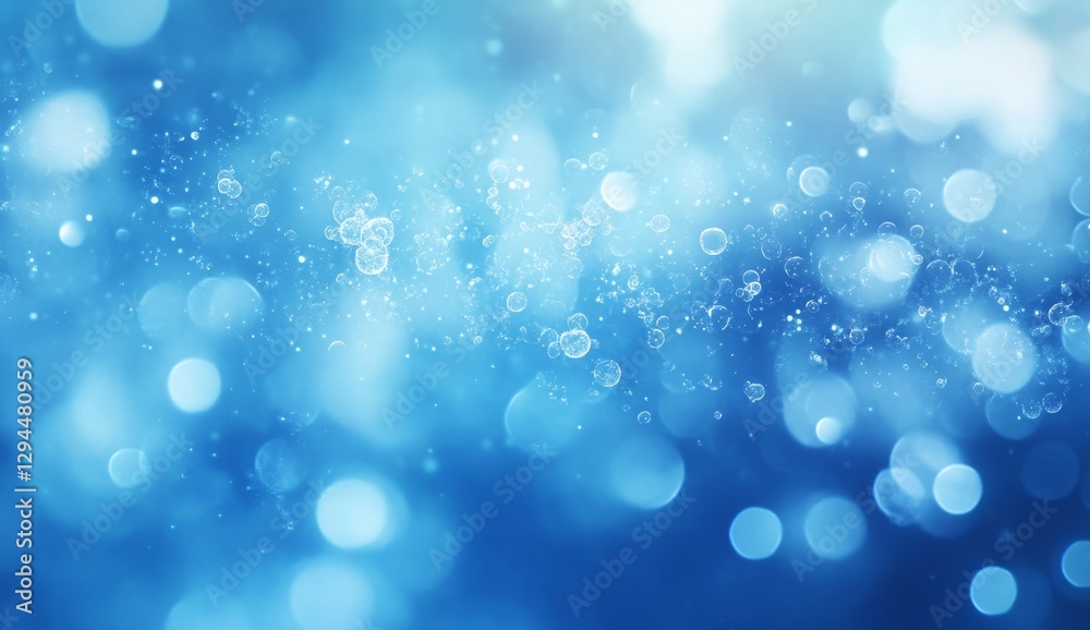 Abstract blue bokeh background with light particles Abstract blue bokeh background with light particles