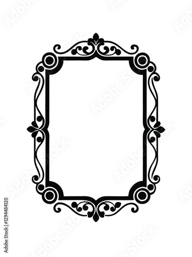 Square vector border frame design.