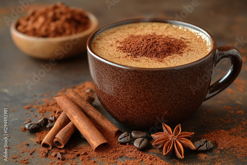 A cup of lapacho tea, rusti...