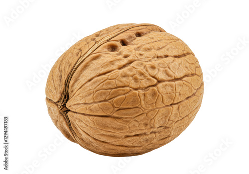 Isolated Single Walnut Shell