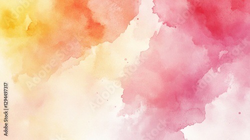 Soft pastel watercolor background with warm shades for elegant creative projects