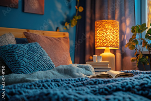 A modern bedtable with a la...