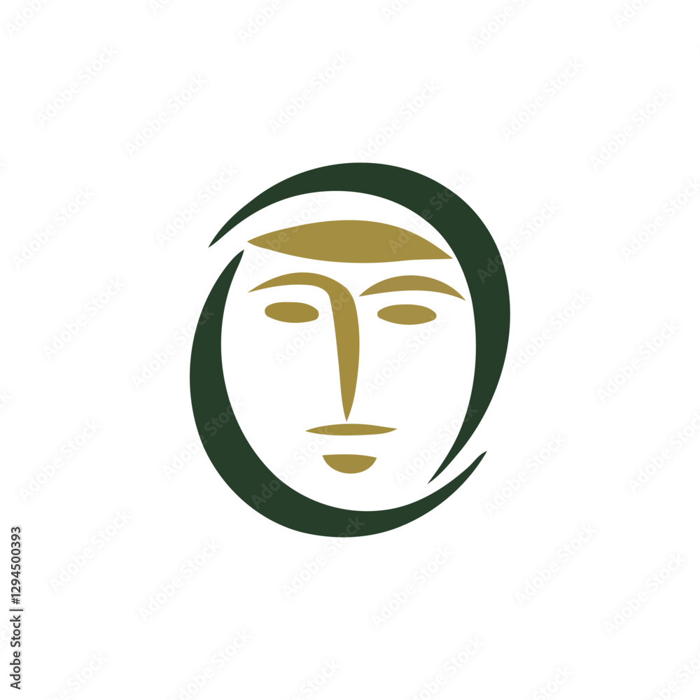 O Greek man logo O Greek man logo