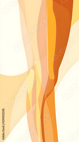 White background, light yellow color scheme, skin tone
