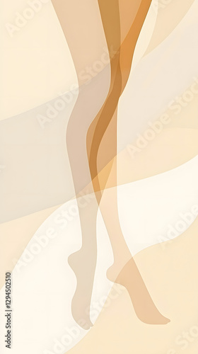 White background, light yellow color scheme, skin tone
