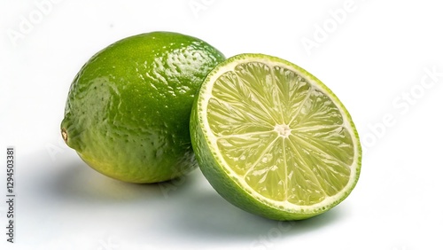 lime on white background