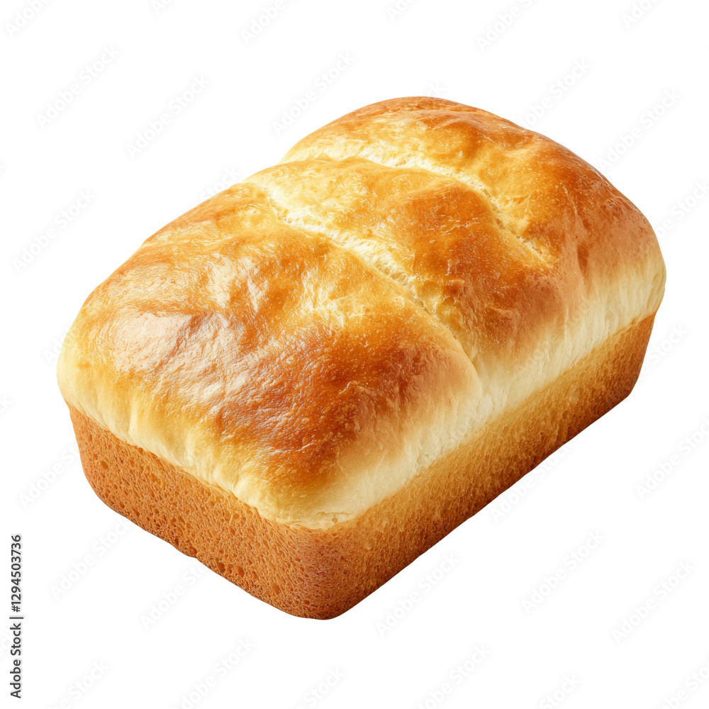 Freshly baked loaf of bread with golden crust and soft texture, perfect for sandwiches or toast Freshly baked loaf of bread with golden crust and soft texture, perfect for sandwiches or toast