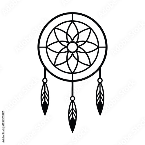 dreamcatcher with feathers