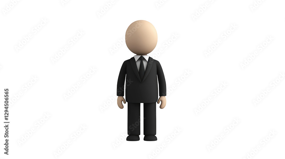 Confident businessman in formal suit and tie, a portrait of professional success in corporate environment Confident businessman in formal suit and tie, a portrait of professional success in corporate environment