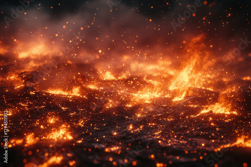 Red Fire Background