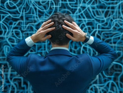 young man covering his ears