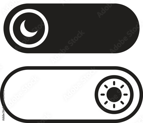 night and day buttons for web design