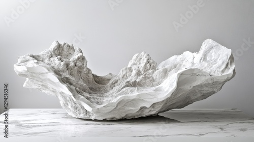 Elegant light gray marble with a mix of stone chips. Its modern design is reminiscent of old mosaic tiles. It's a beautiful quartz artwork that showcases nature's beauty.