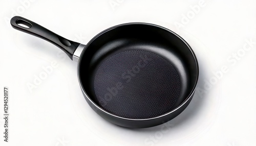 Obraz na płótnie Frying pan top view isolated or cutout on white. Generated image
