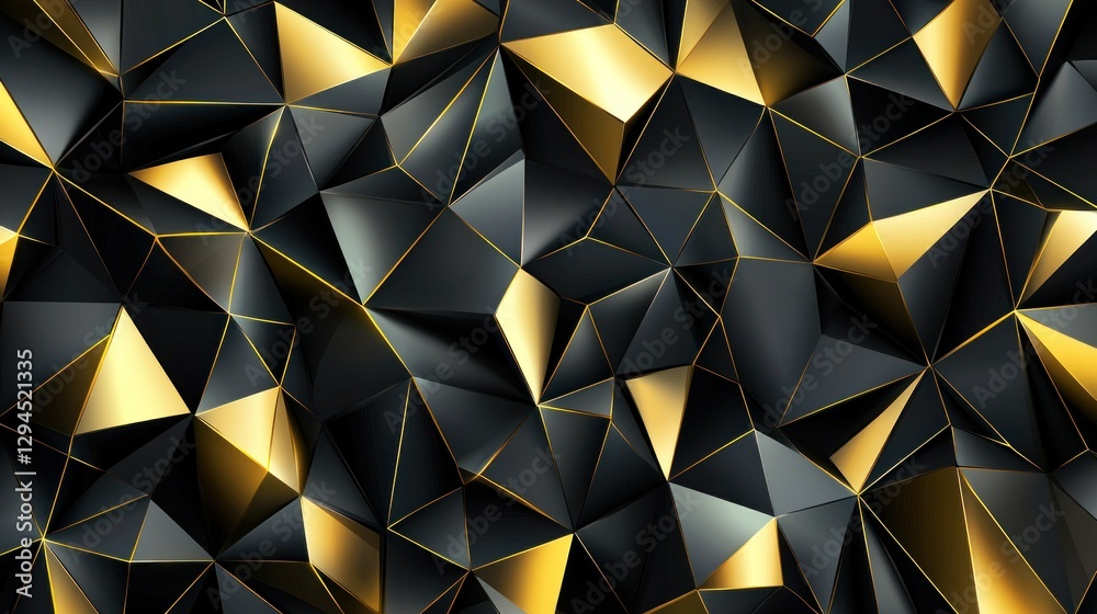 Abstract geometric black and gold pattern Abstract geometric black and gold pattern