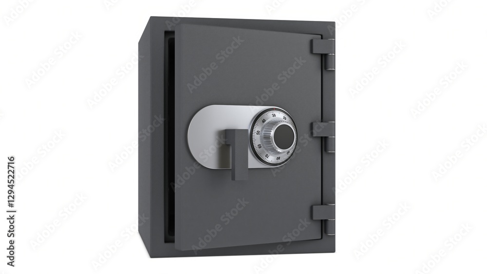 Illustration 3D Steel Safe Metal Bank Vault Door Secure Storage Illustration 3D Steel Safe Metal Bank Vault Door Secure Storage