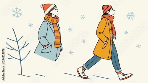 girl in winter clothes