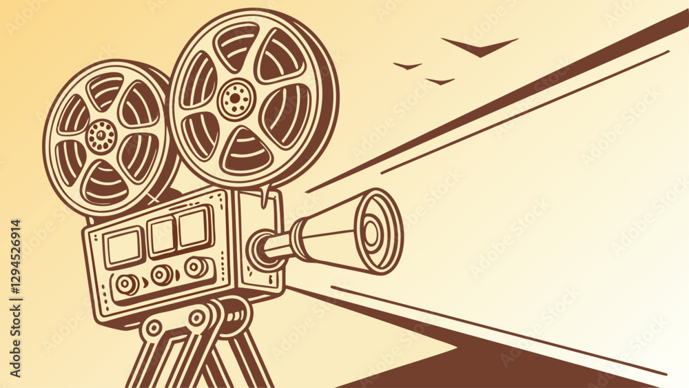 vintage film projector