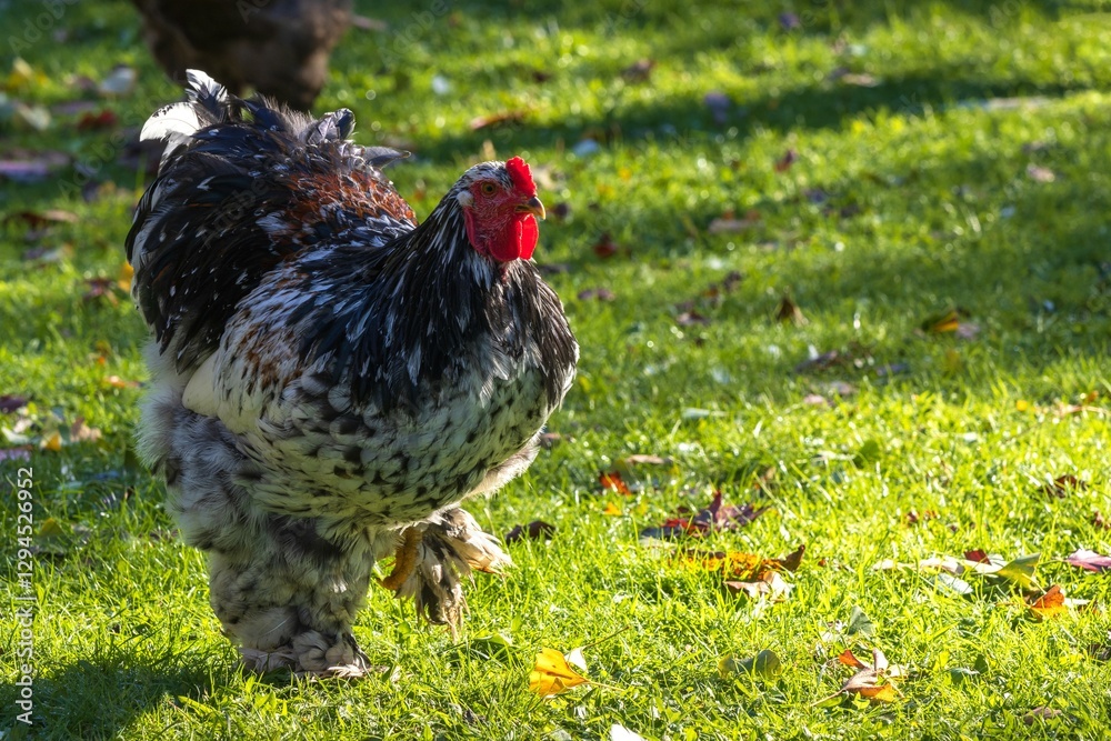 Prächtiger Porzellan Brahma Hahn, Hühnerrassen
