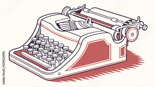 old fashioned typewriter